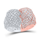 4 1/5CTW-DIA NK BROKEN HEART MENS RING